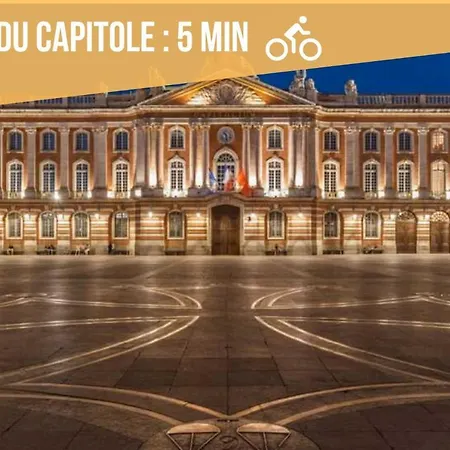 Apartment Maison La Provencale 6 Pers - Free Parking - Climatisation - Metro Toulouse